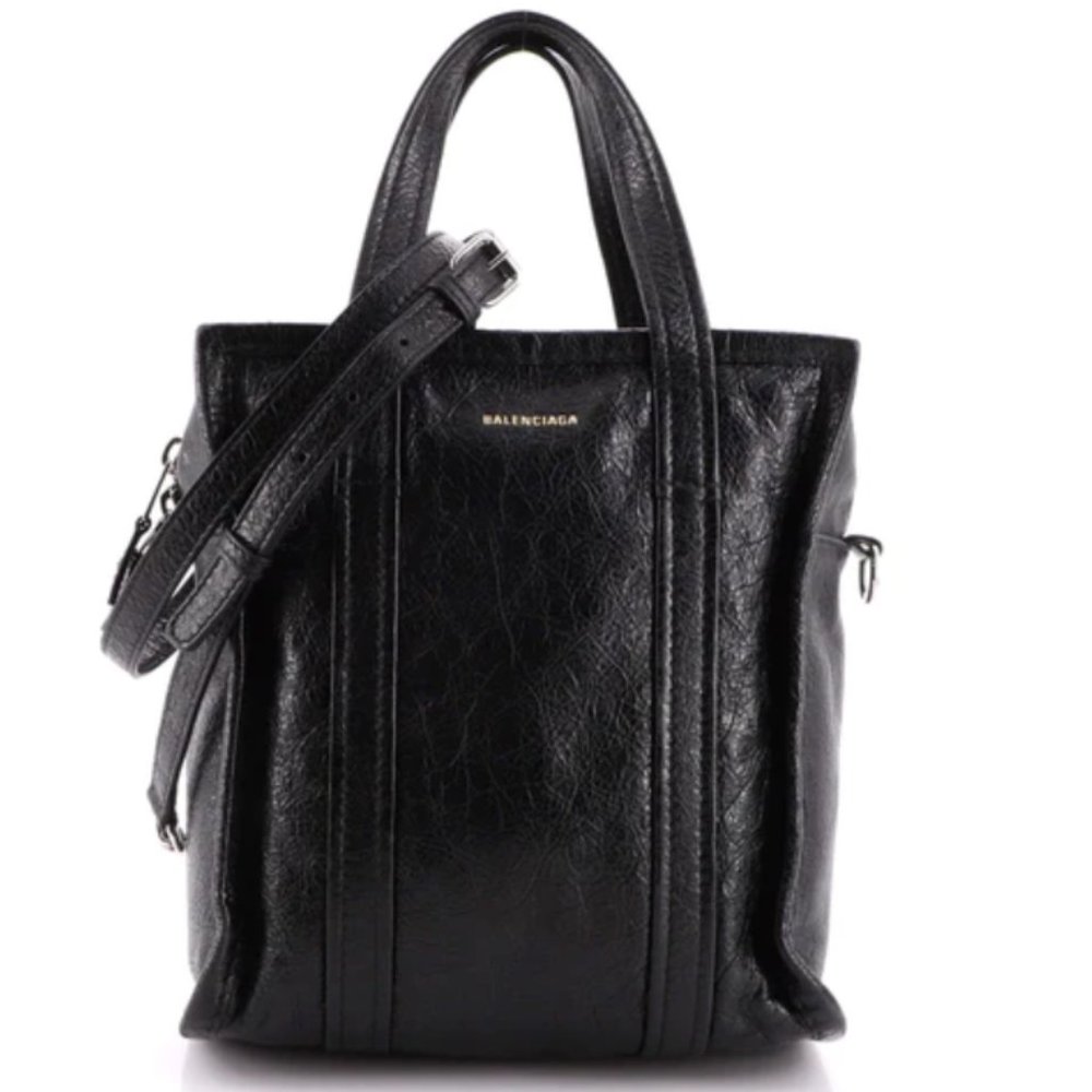 Balenciaga Bazar Convertible Tote Leather XS